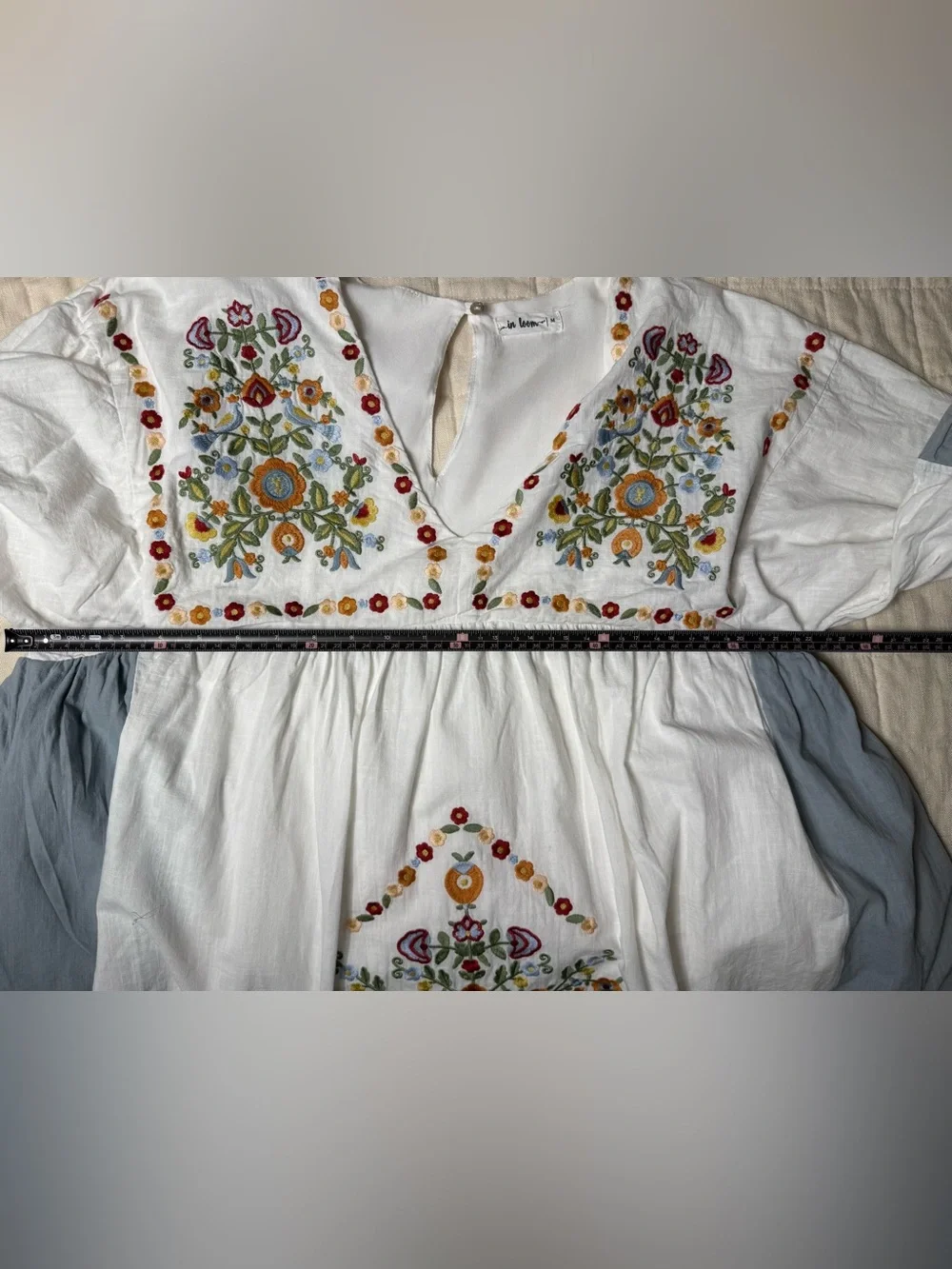 Playa Del Carmen Embroidered mini dress size M - Picture 13 of 17